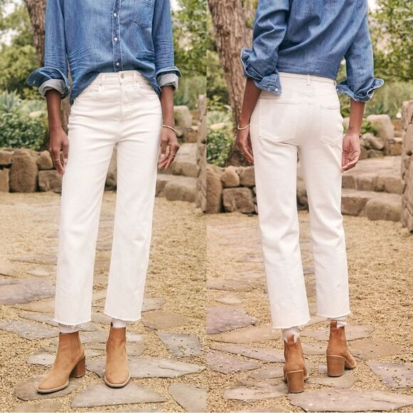 Frank & Eileen MONAGHAN Jeans in Cream Italian Vintage Denim